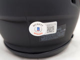 DRAKE LONDON AUTOGRAPHED FALCONS ECLIPSE BLACK SPEED MINI HELMET BECKETT 206128