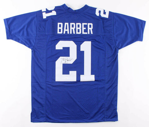 Tiki Barber Signed New York Giants Jersey (JSA COA) 3xPro Bowl R.B. 2004-2006