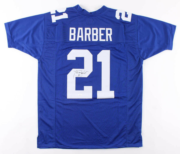 Tiki Barber Signed New York Giants Jersey (JSA COA) 3xPro Bowl R.B. 2004-2006