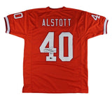 Mike Alstott Signed Tampa Bay Custom Throwback Orange Jersey