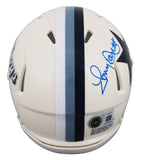 Cowboys Tony Dorsett Signed Retro Speed Mini Helmet W/ Case BAS Witnessed