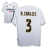 Roberto Carlos Signed Real Madrid Soccer Jersey #3 with Beckett Witness