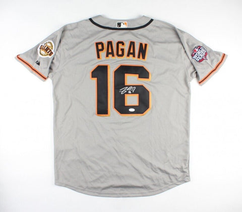 Angel Pagan Signed San Francisco Giants Jersey (JSA COA) 2012 World Series Patch