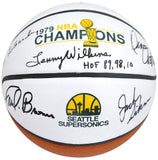 1978-79 NBA CHAMP SUPERSONICS AUTOGRAPHED BASKETBALL 9 SIGS "HOF" MCS 145852