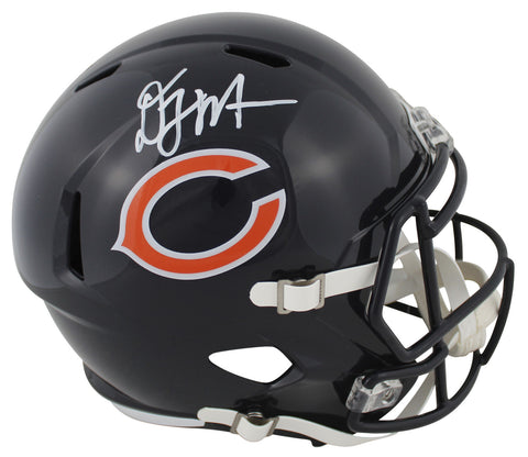 Bears D.J. Moore Authentic Signed Full Size Speed Rep Helmet BAS Witnessed