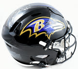 Ray Lewis Autographed Baltimore Ravens F/S Speed Flex Helmet - Beckett W Holo