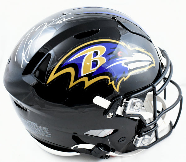 Ray Lewis Autographed Baltimore Ravens F/S Speed Flex Helmet - Beckett W Holo