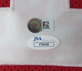Y.A. Tittle HOF Signed/Inscr Red Giants Custom Football Stats Jersey JSA XHC71