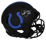 Marshall Faulk Autographed Colts Eclipse Authentic Speed Helmet Beckett