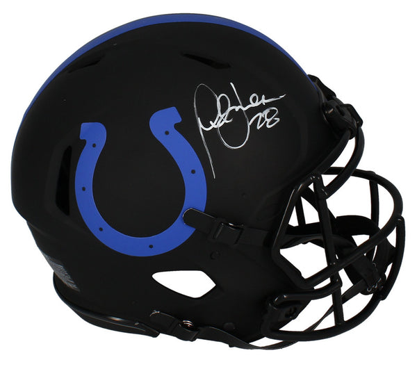 Marshall Faulk Autographed Colts Eclipse Authentic Speed Helmet Beckett