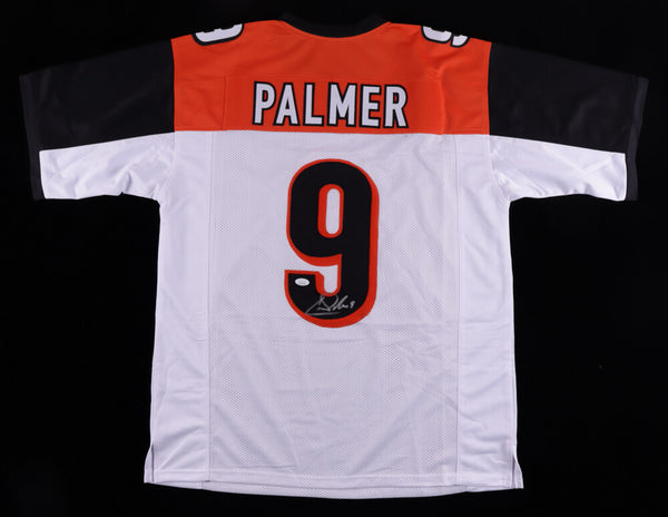 Carson Palmer Signed Cincinnati Bengals Jersey (JSA COA) 3xPro Bowl Q.B.