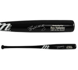 Roy Halladay Signed Philadelphia Phillies Marucci Black MLB Bat