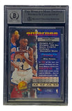 Penny Hardaway Signed Slabbed Magic 1993-94 Stadium Club #308 BAS Grade 10
