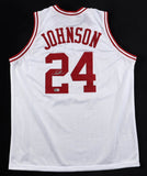 Joe Johnson Signed Arkansas Razorbacks Jersey (Beckett) 7xNBA All-Star / Forward