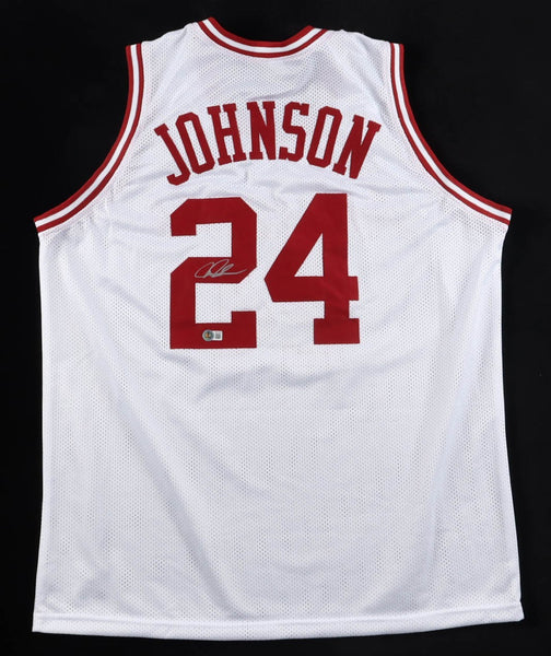 Joe Johnson Signed Arkansas Razorbacks Jersey (Beckett) 7xNBA All-Star / Forward