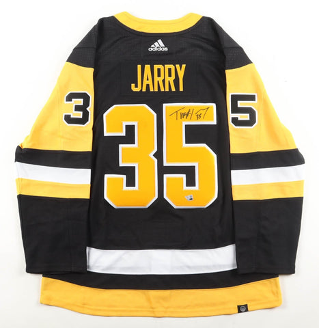 Tristan Jarry Signed Pittsburgh Penguins Adidas NHL Jersey (Fanatics) 2xAll Star