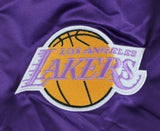 Lakers Magic Johnson Signed Black M&N Warm Up Jacket w/ Patches BAS Witnessed 2