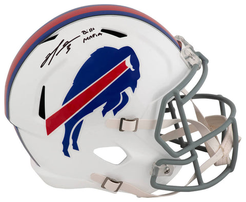 Damar Hamlin Signed Bills Riddell F/S Speed Replica Helmet w/Bills Mafia -SS COA