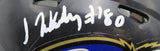 Isaiah Likely Autographed/Signed Ravens Mini Helmet Beckett Witness 200074