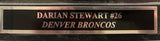Darian Stewart Autographed Denver Broncos 8x10 Photo -- with Plaque | JSA COA