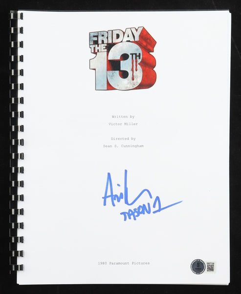 Ari Lehman Signed "Friday the 13th" Movie Script Inscribed "Jason 1" (Beckett)