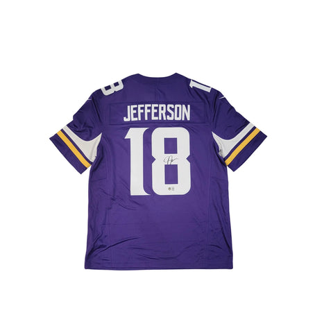 Justin Jefferson Signed Minnesota Vikings Nike Vapor Purple Jersey Beckett