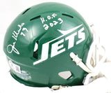 Joe Klecko Signed New York Jets Speed Mini Helmet Inscribed ""HOF 2023"(Beckett)