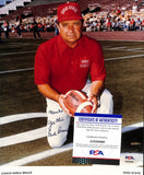 Earle Bruce Signed/Auto/Insc 8x10 Photo Ohio State Football Coach PSA/DNA 185202