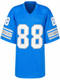 Charlie Sanders Signed Blue T/B Custom Football Jersey w/HOF'07 - (SCHWARTZ COA)