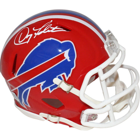 Doug Flutie Autographed Buffalo Bills TB Mini Helmet Beckett 42831