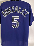 Carlos Gonzalez Autographed Majestic Purple Colorado Rockies Jersey (XL) MLB COA