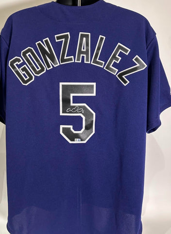 Carlos Gonzalez Autographed Majestic Purple Colorado Rockies Jersey (XL) MLB COA