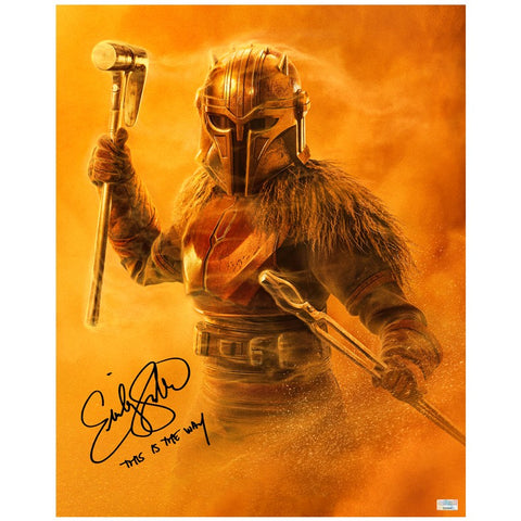 Emily Swallow Autographed Star Wars The Mandalorian The Armorer 16x20 Photo