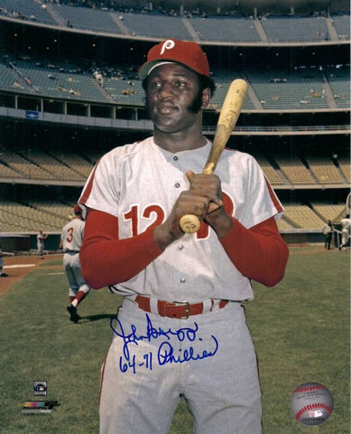 JOHNNY BRIGGS Signed 8x10 Photo #1 - Philadelphia Phillies Outfielder - AUTO