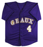 LSU Josh Smith Authentic Signed Purple Pro Style Jersey BAS Witnessed #3W294261
