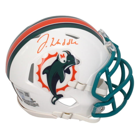 Jaylen Waddle Autographed Miami Dolphins Mini Speed Helmet Fanatics