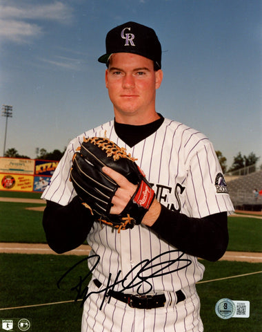Ryan Hawblitzel Autographed/Signed Colorado Rockies 8x10 Photo Beckett 57634