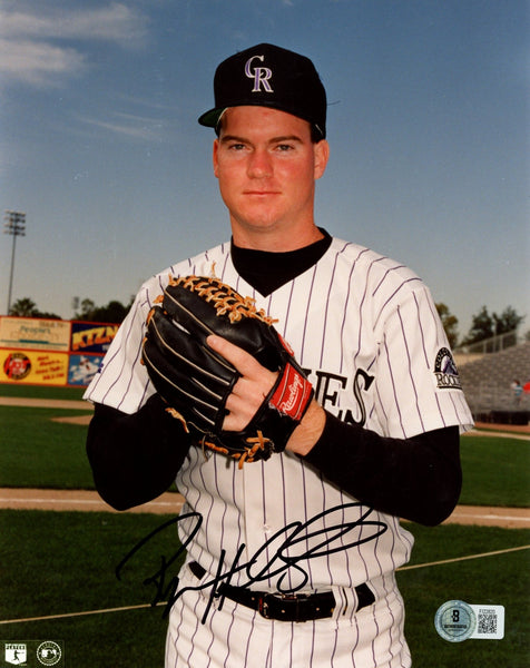 Ryan Hawblitzel Autographed/Signed Colorado Rockies 8x10 Photo Beckett 57634