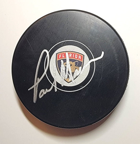 Paul Maurice Autographed Florida Panthers Logo Hockey Puck Beckett