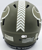 Andre Johnson Autographed Texans Salute to Service Full Size Authentic Helmet