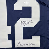 Framed Autographed/Signed Deuce Vaughn 35x39 Dallas Day Football Jersey JSA COA