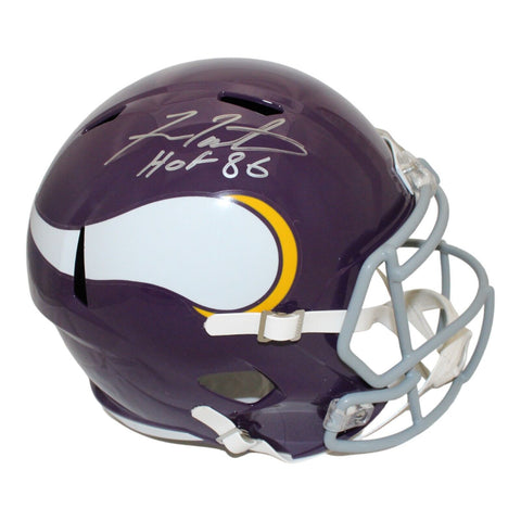 Fran Tarkenton Autographed Minnesota Vikings F/S TB Helmet Beckett 44018