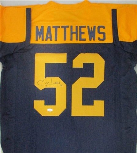 CLAY MATTHEWS Signed Packers Replica Acme Throwback Jersey AUTO - JSA