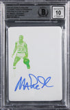 Magic Johnson Signed 2022 Panini Flawless LT PP Yellow #17 Card Auto 10 BAS Slab