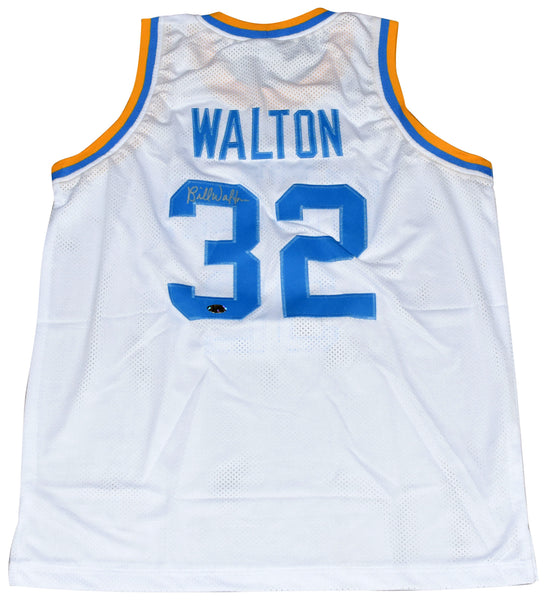 BILL WALTON AUTOGRAPHED UCLA BRUINS #32 WHITE BASKETBALL JERSEY COA