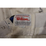 Simon Fletcher Signed Game Used Wilson 36 White Pants Beckett 45075