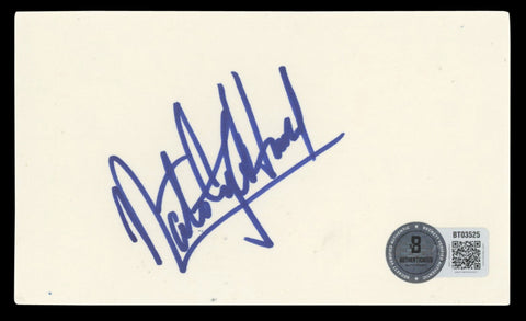 Kings Nate Archibald Authentic Signed 3x5 Index Card Autographed BAS #BT03525