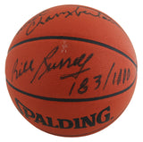 Wilt Chamberlain & Bill Russell Signed Official NBA Game Ball Basketball BAS
