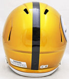 TROY POLAMALU AUTOGRAPHED STEELERS FLASH FULL SIZE SPEED HELMET HOF 20 BECKETT