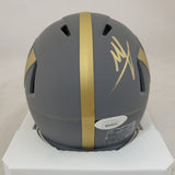 MIKE SAINRISTIL SIGNED WASHINGTON COMMANDERS SLATE SPEED MINI HELMET JSA